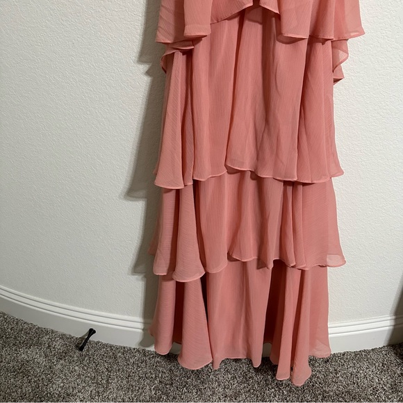 NWT ANTONIO MELANI Mariella Crinkled Chiffon Halter Neck Sleeveless Maxi Dress - Picture 10 of 13